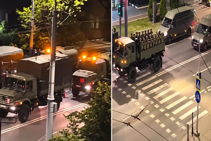 Protestoların devam ettiği Arnavutluk’ta askeri hareketlilik