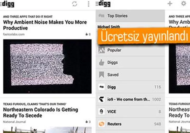 Digg, Android\'e Geldi