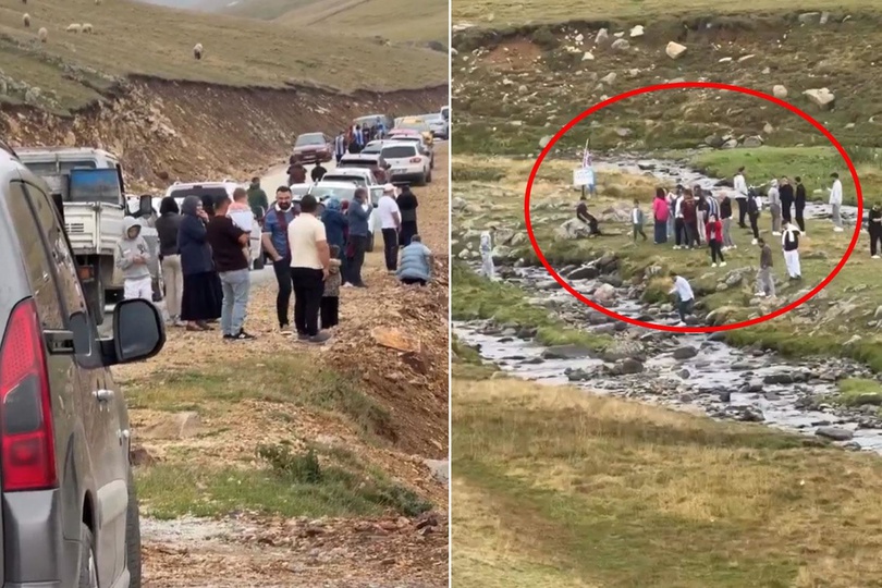 Salah oturdu, yayla değişti Meşhur taşın yanına bank geldi