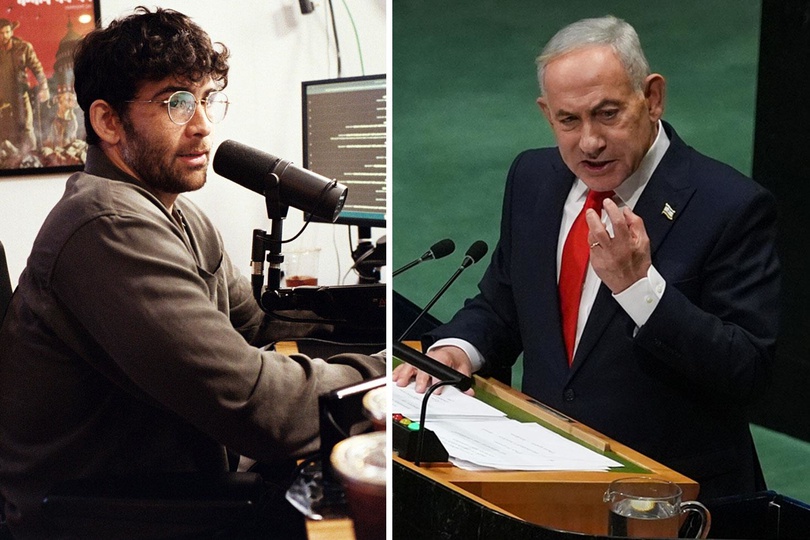 BM Genel Kurulu’nda boş salona konuşan Netanyahu, Türk kökenli yayıncı Hasan Piker’i hedef aldı