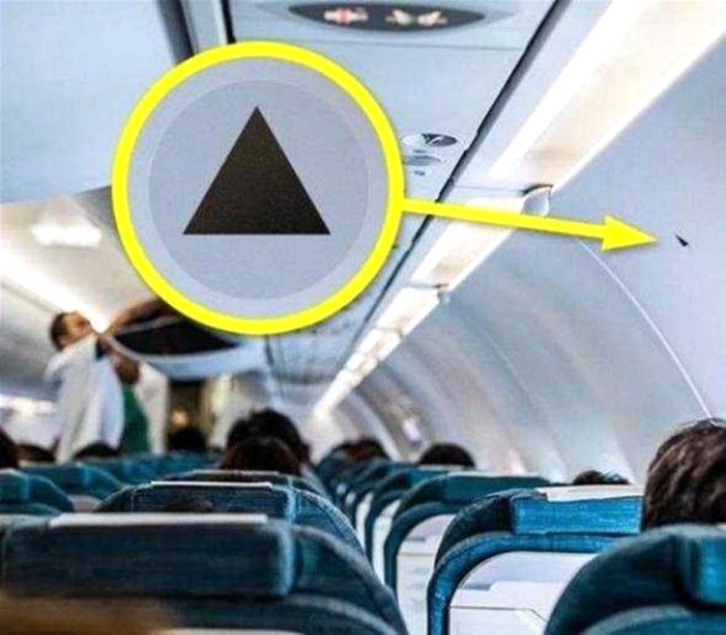 Uçaklardaki bu siyah üçgenin ne anlama geldiğini biliyor musunuz? 