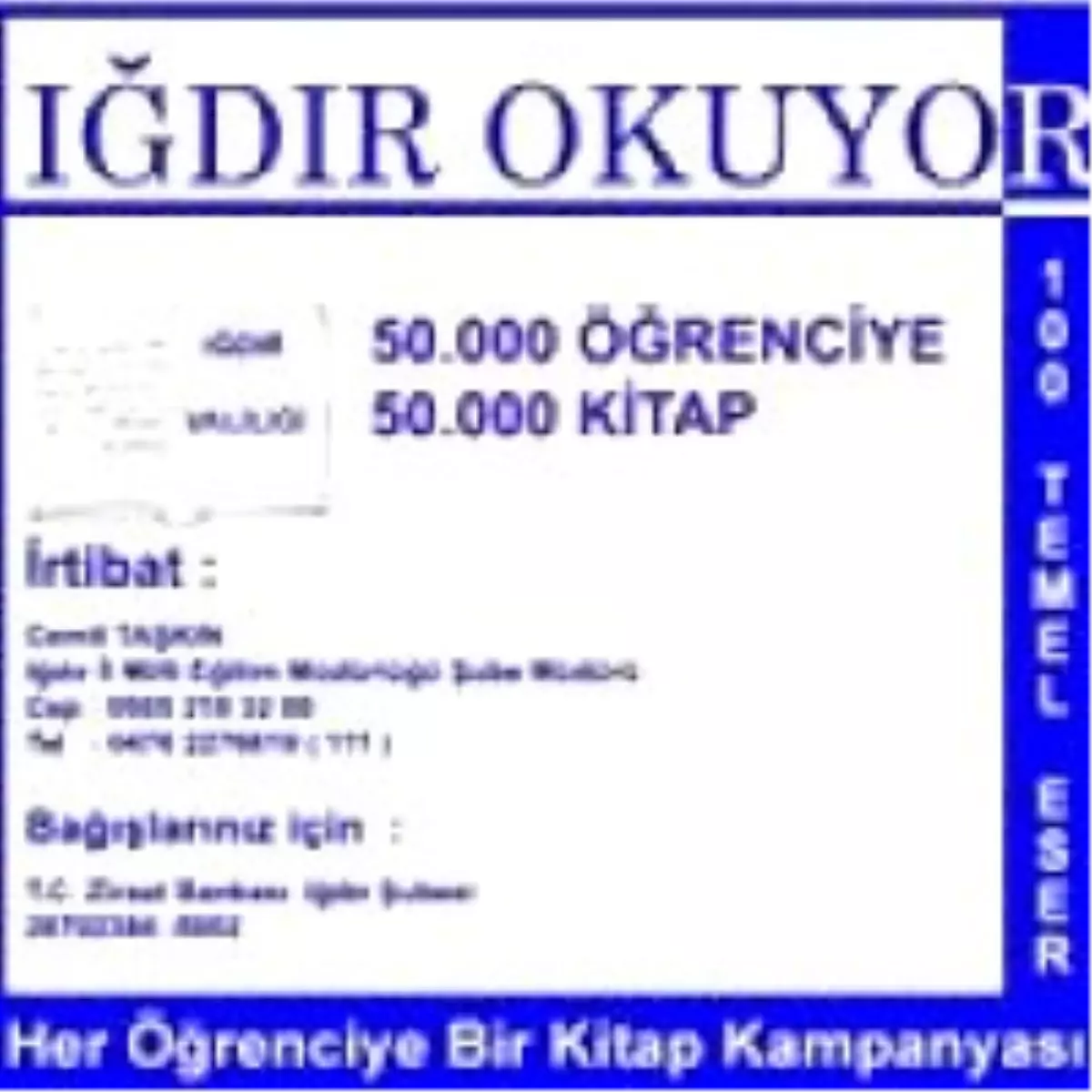 Iğdır Valiliği 50 Bin Kitap Dağıtacak