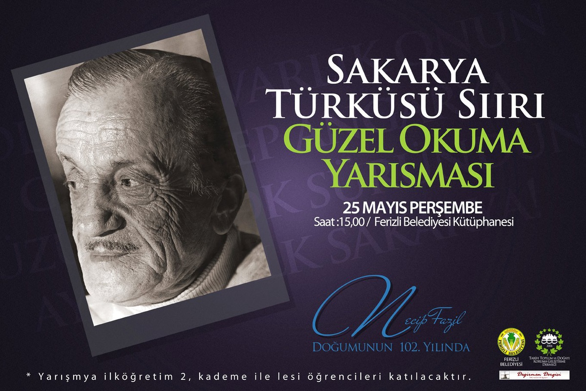 Necip Fazıl Kısakürek Doğumunun 102. Yılında Ferizli'de Anılacak