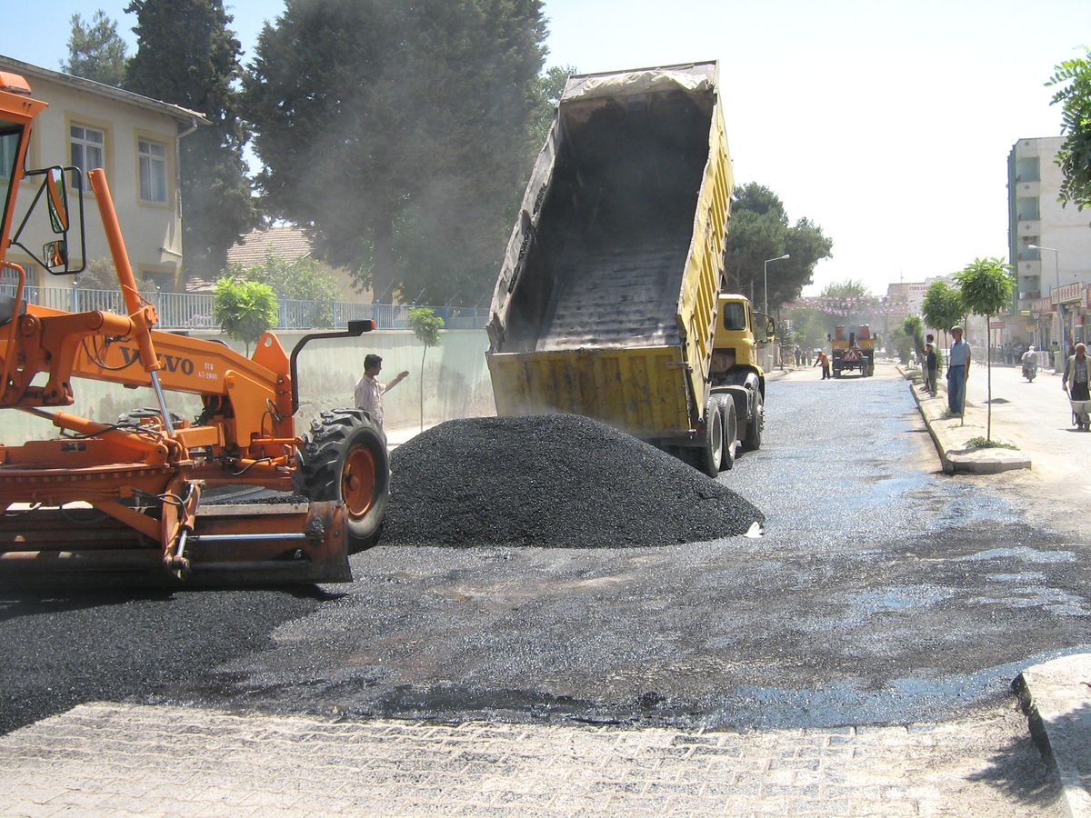 Şanlıurfa'da Asfalt Çalışması