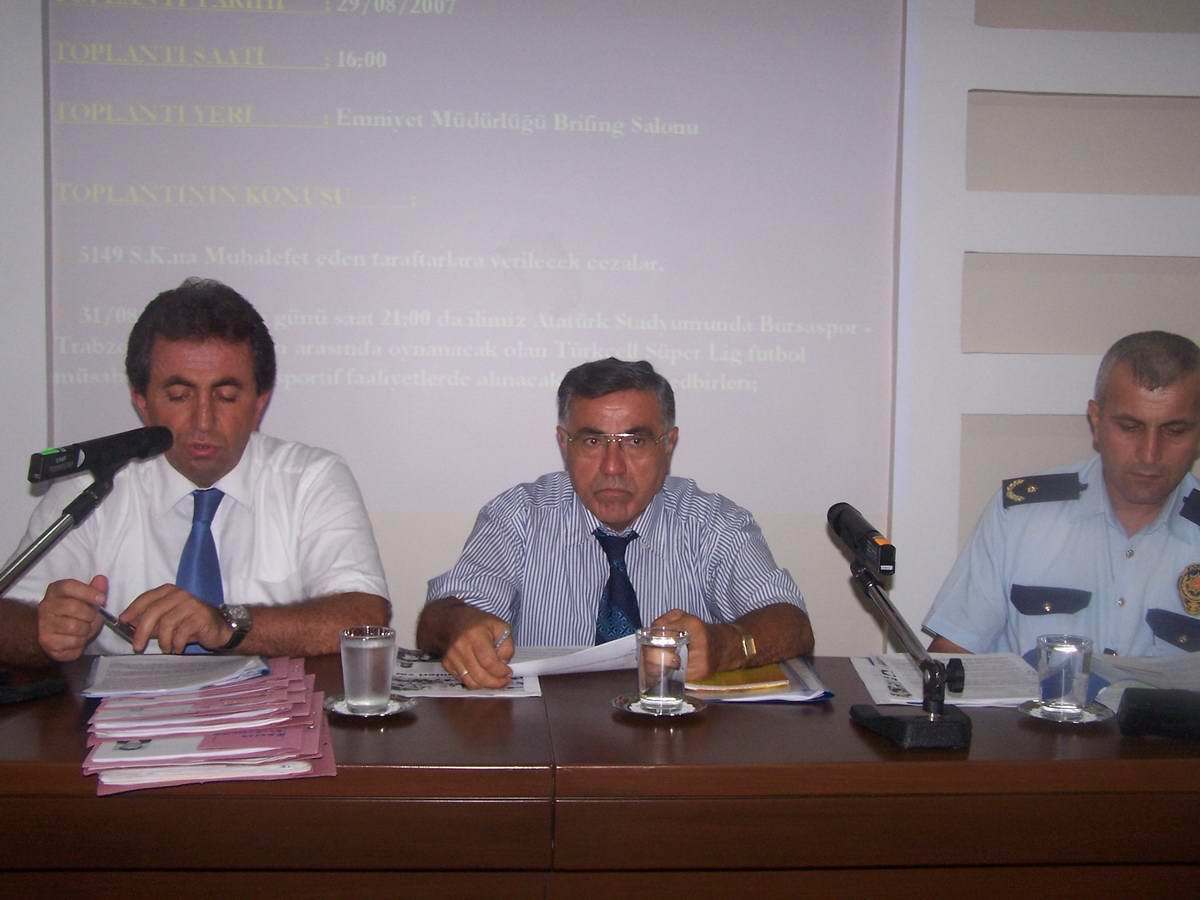 Bursa İl Spor Güvenlik Kurulu Toplandı