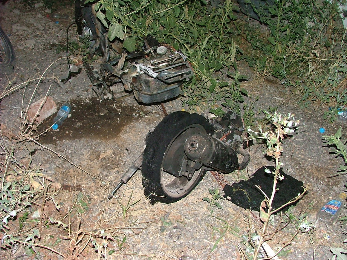 Motosikleti Tamir Etmek İsterken Yandı
