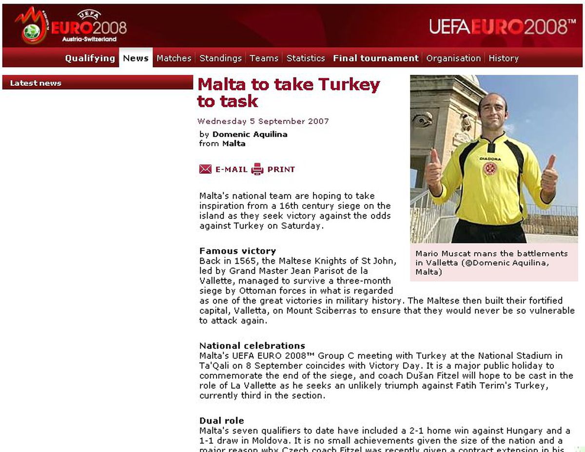 UEFA'dan Malta Maçına 'Tarihi' Yorum