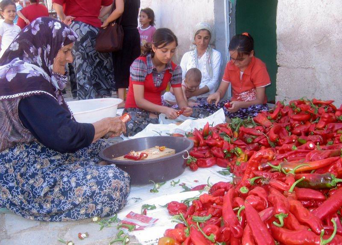 Araban'da Kadınların Hummalı Kış Hazırlıkları