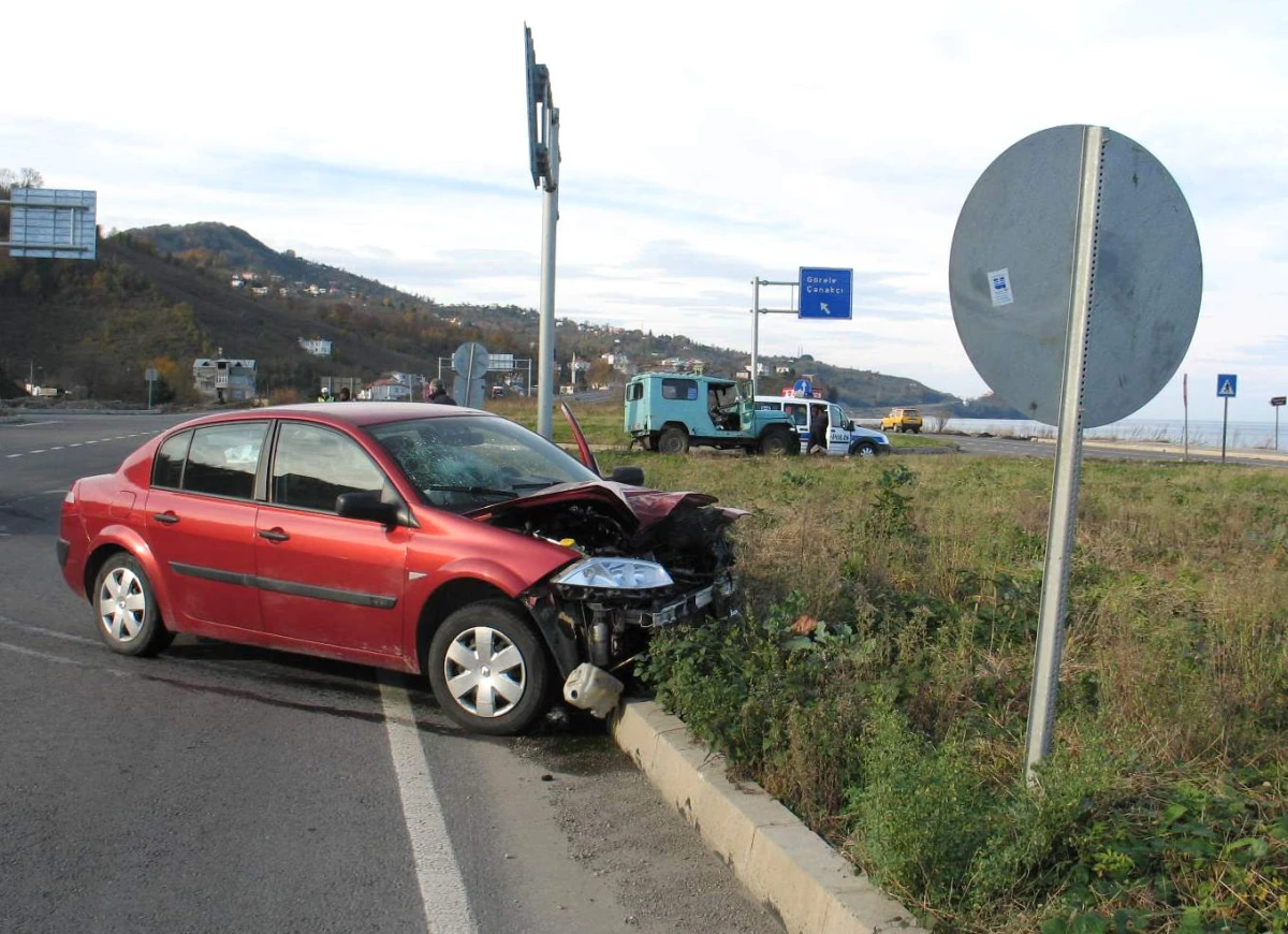 Giresun\'da Trafik Kazası: 1 Yaralı