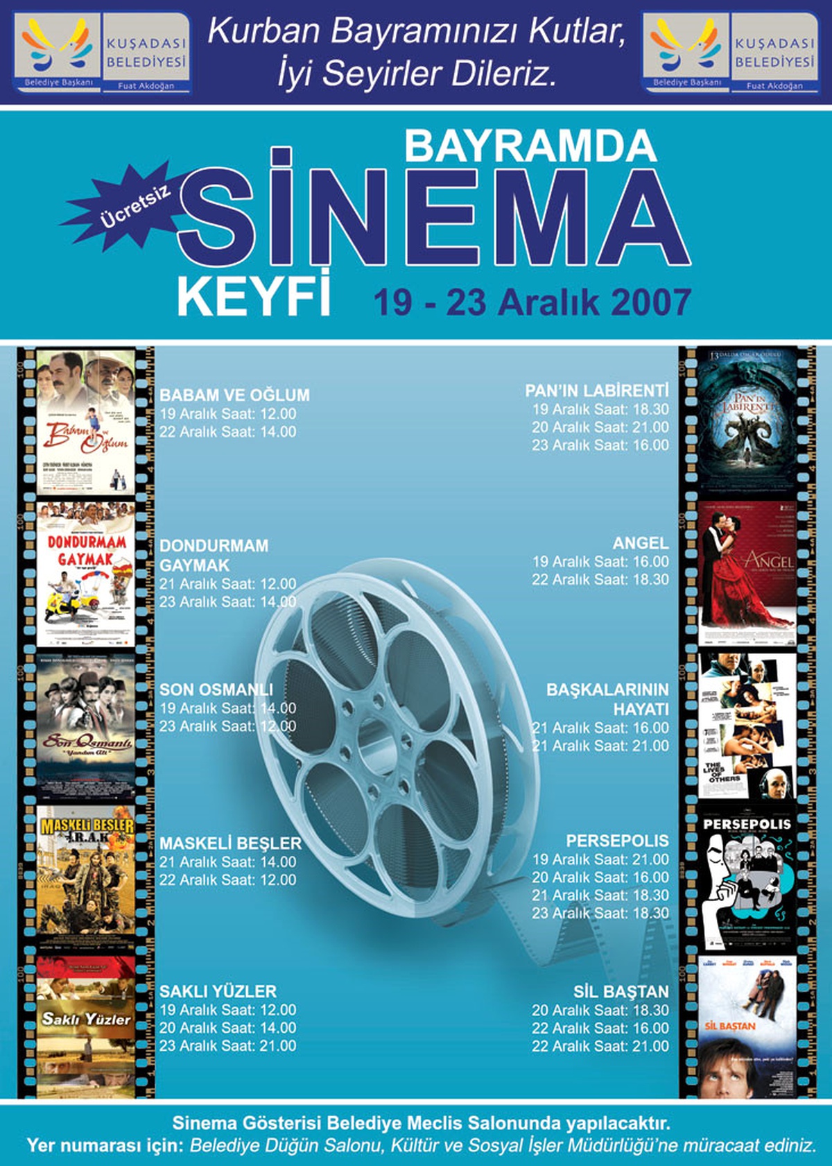 Kuşadası Belediyesi'nden Kurban Bayramı'nda Sinema Keyfi