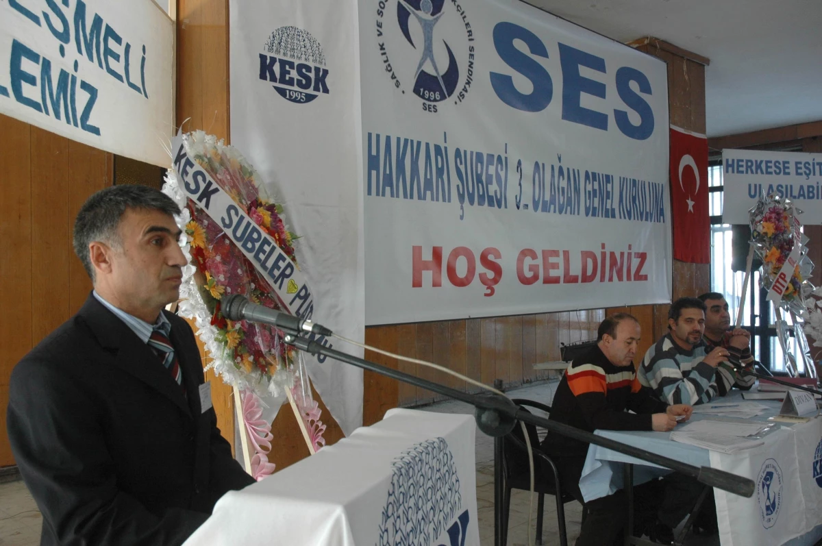 Ses Hakkari Şubesi\'nin 3. Olağan Kongresi