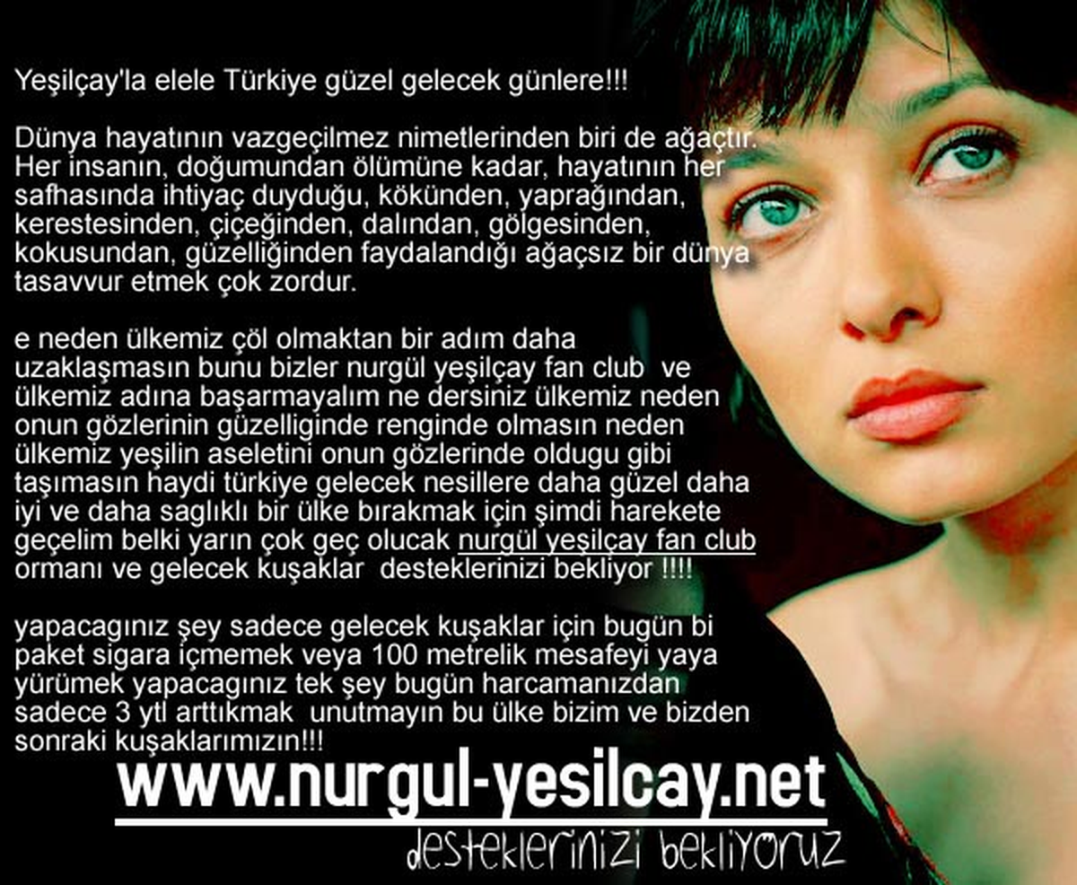 Nurgül Yeşilçay'a, Hayranlarından Ağaç Kampanyası Sürprizi