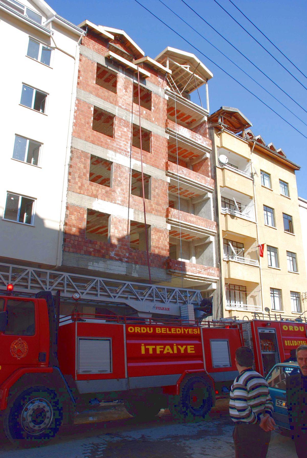 Ordu'da Çatı Yangını