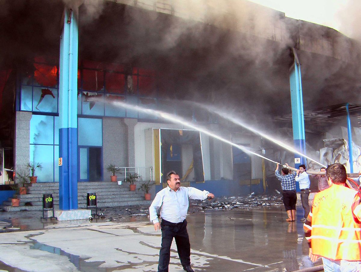 Üzüm İşletmesinde Yangın Paniği