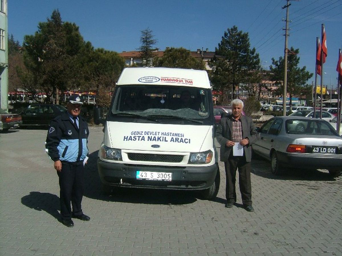 Gediz'de Servis Araçlarına 'S' Plaka