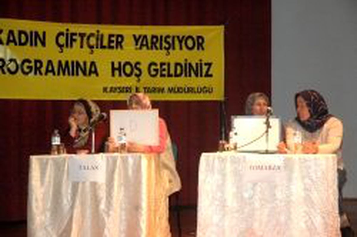 Kayseri'de Kadın Çiftçiler Yarıştı