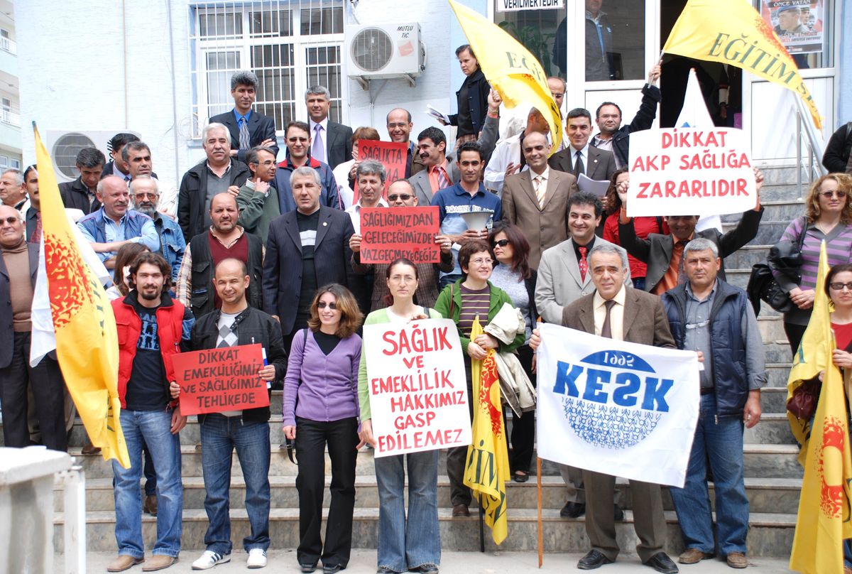 Silifke'de Emek Platformu'nun İş Bırakma Eylemi