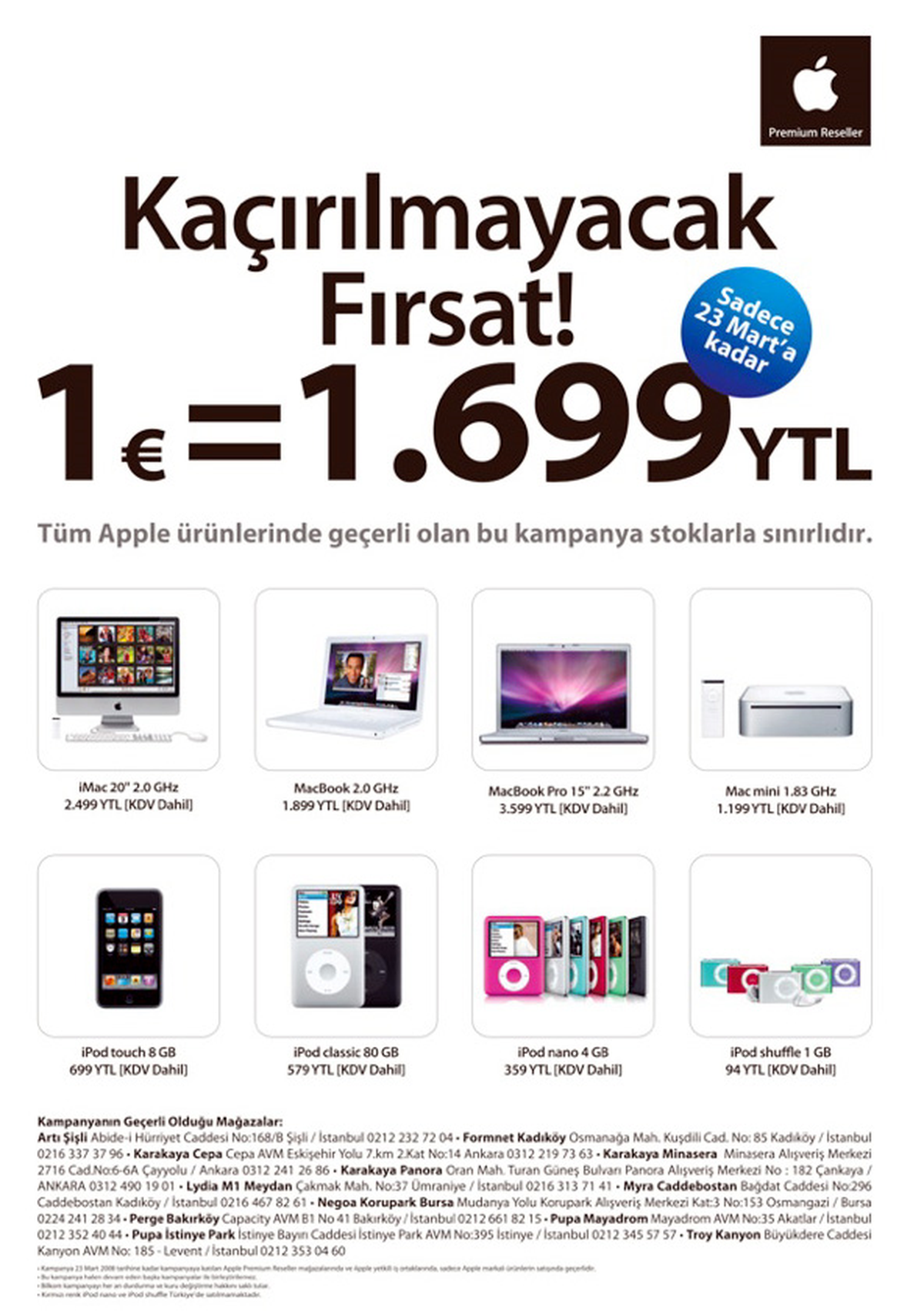 Apple'dan Sabit Kur Fırsatı