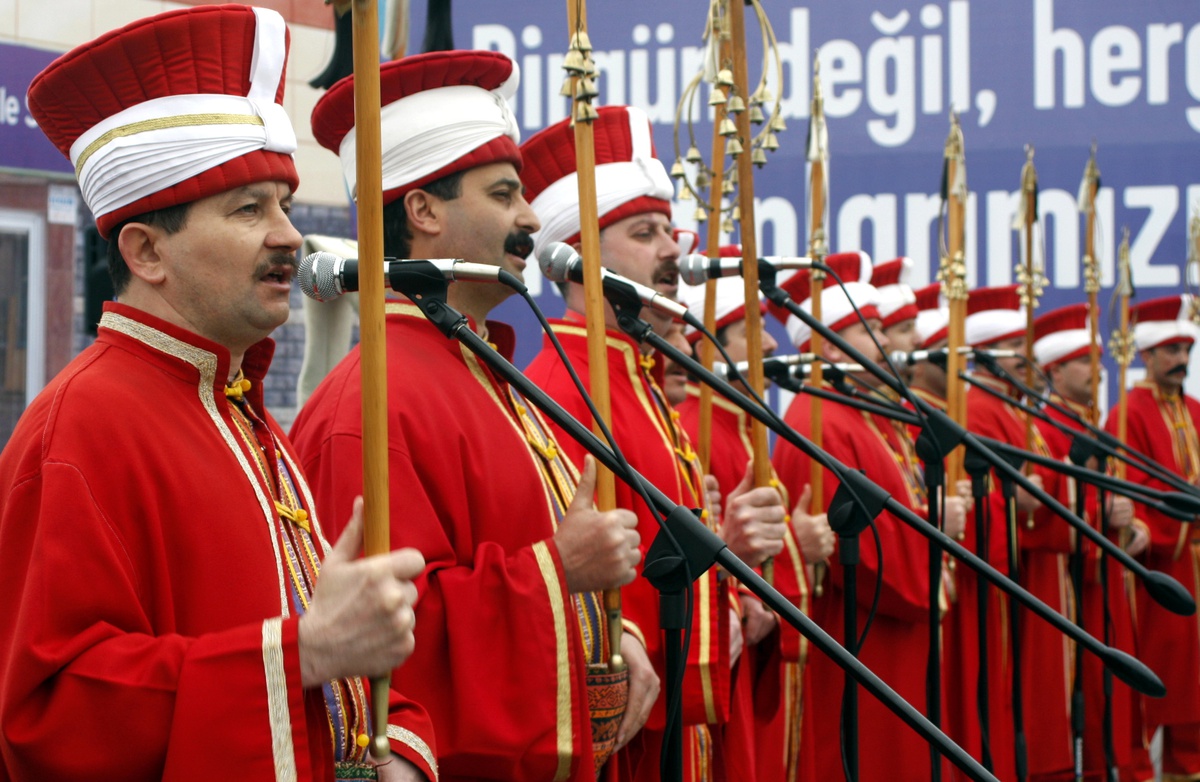 Genelkurmay Başkanlığı Mehteran Bölüğü Taksim Meydanı'nda Gösteri Yaptı