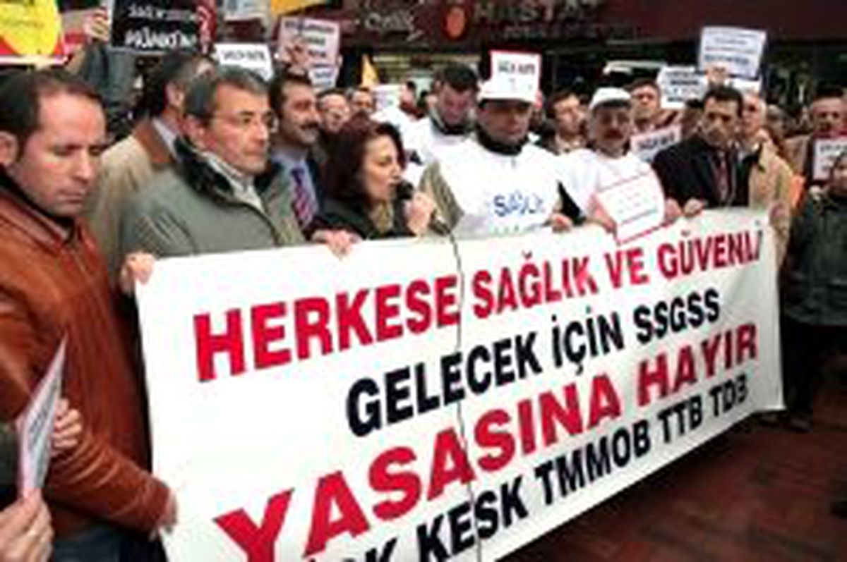 Genel Sağlık Sigortası Protesto Edildi