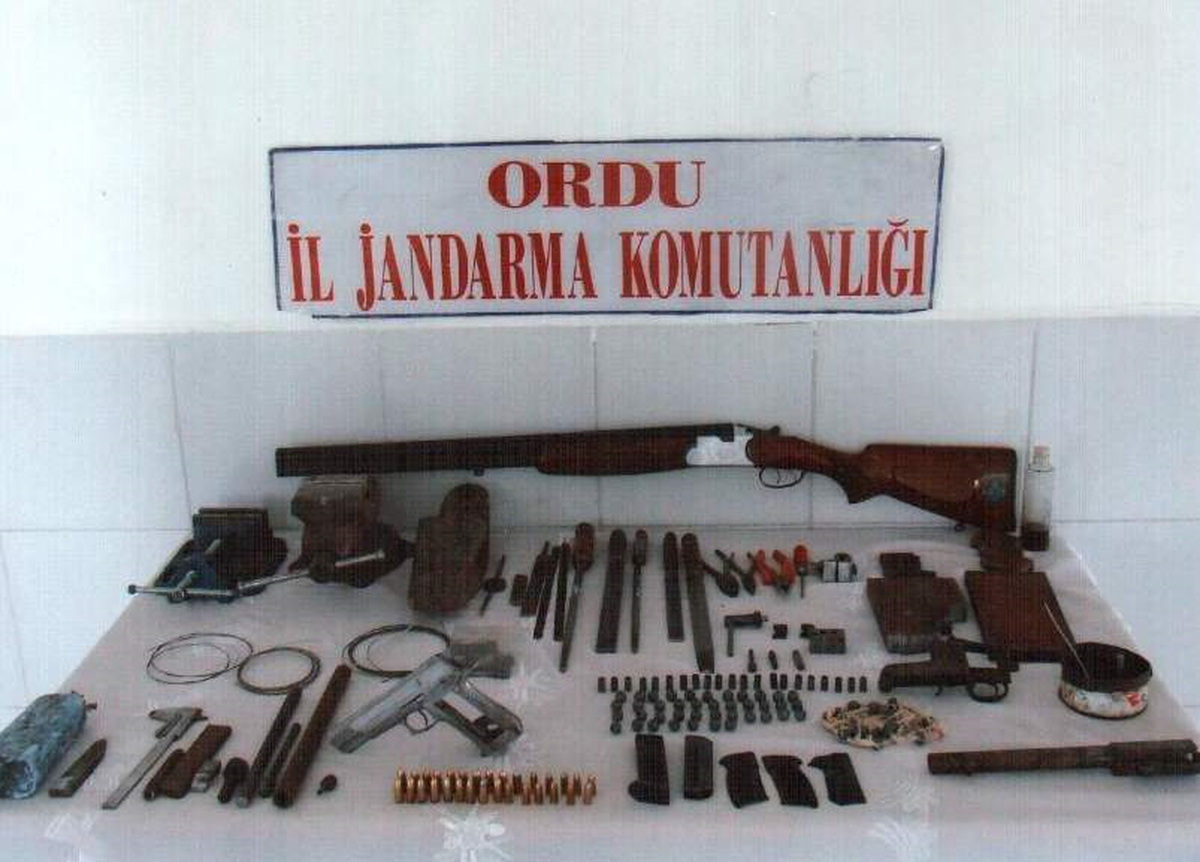 Ordu'da Kaçak Silah Atölyelerine Baskın