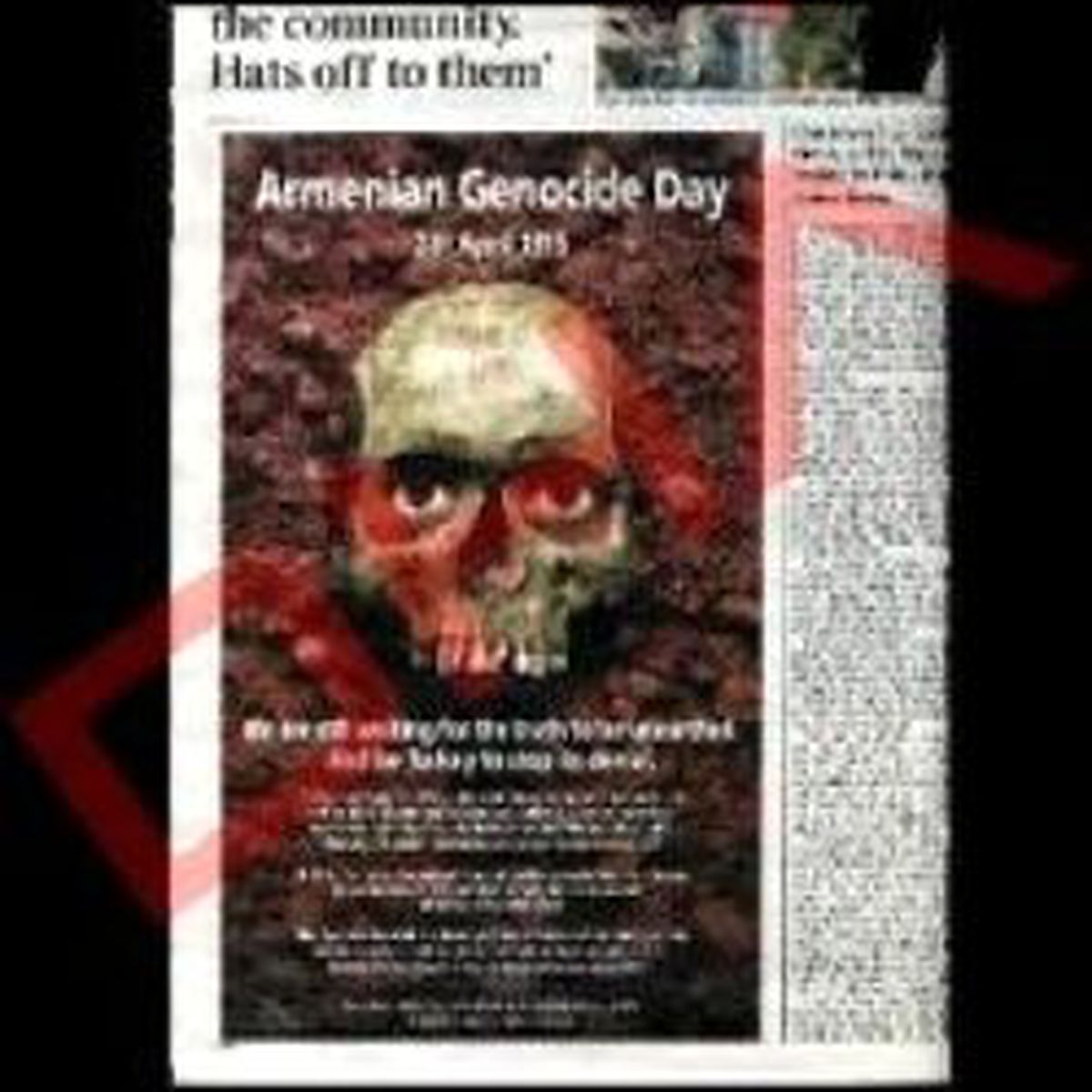 Times Gazetesinde 'Soykırım' İlanı