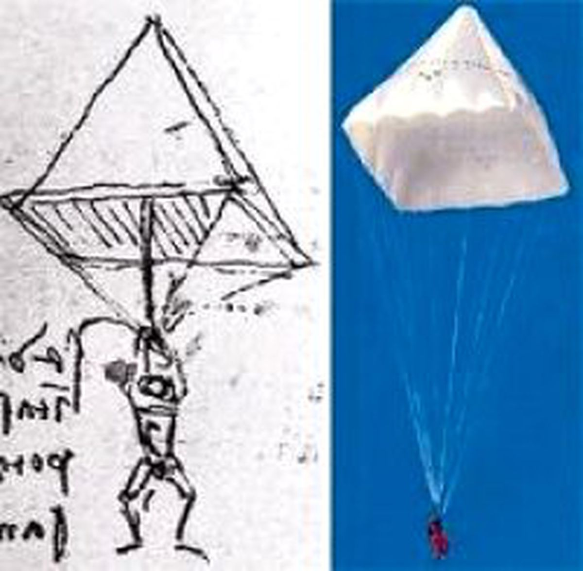 da Vinci'nin Paraşütü ile 650 Metreden İndi