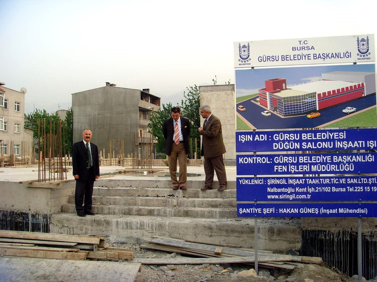Gürsu'ya Yeni Belediye Düğün Salonu