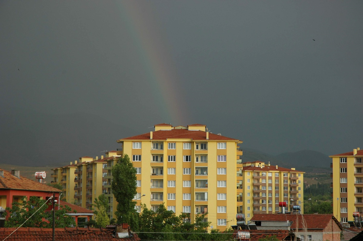 Malatya'da Gökkuşağı Büyüledi