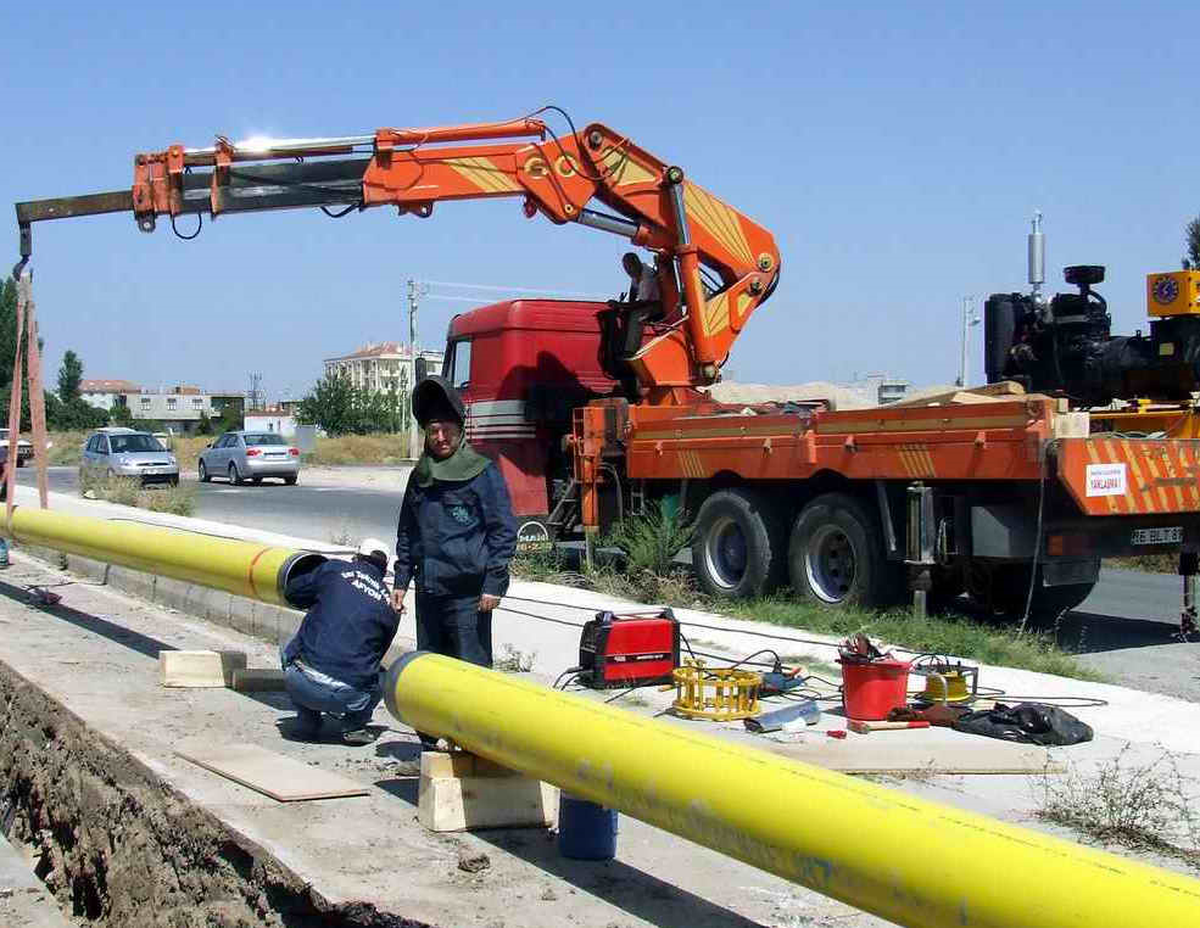 Çanakkale'de Doğalgaz Çalışmaları Sürüyor