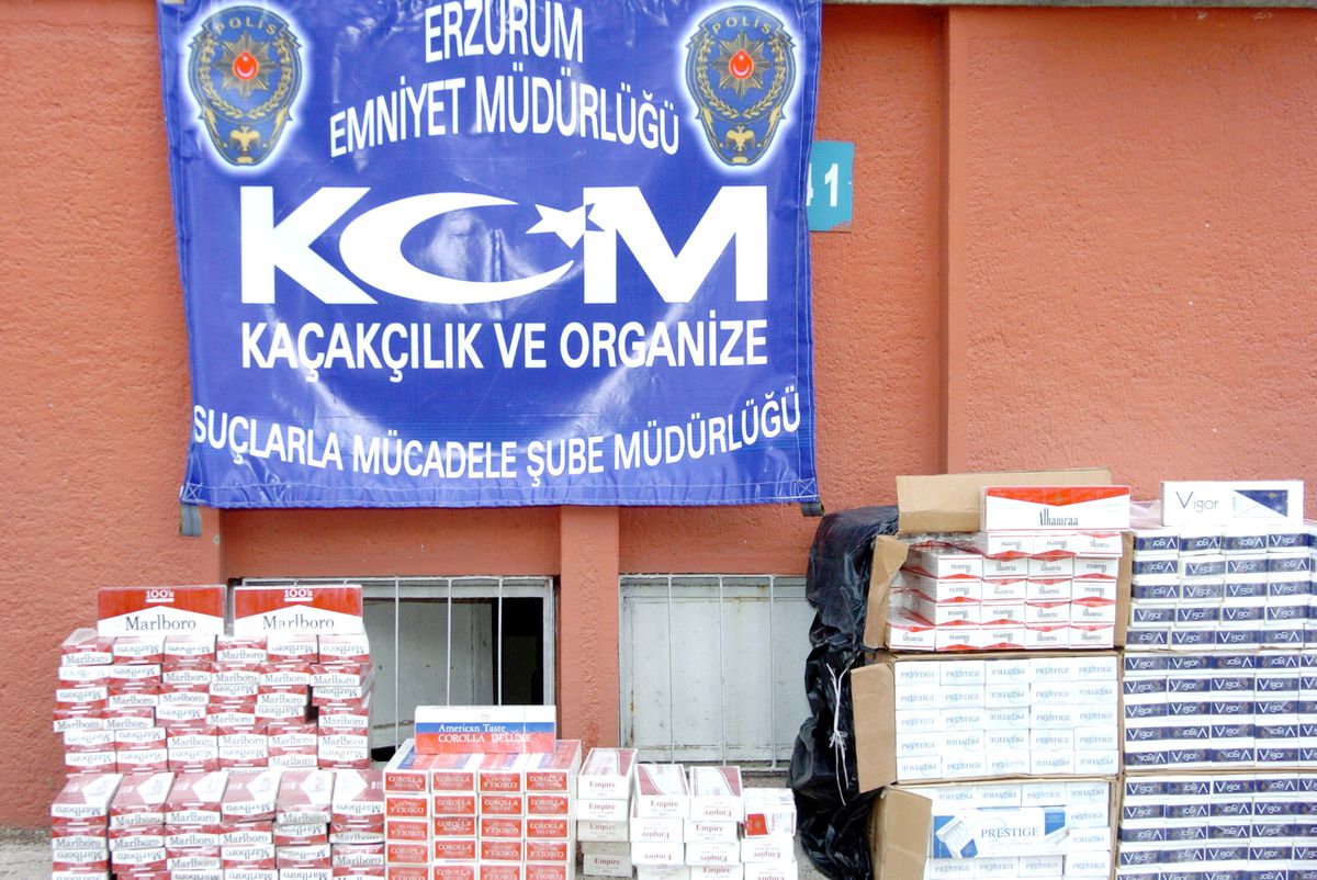 Erzurum'da Kaçak Sigara Operasyonu