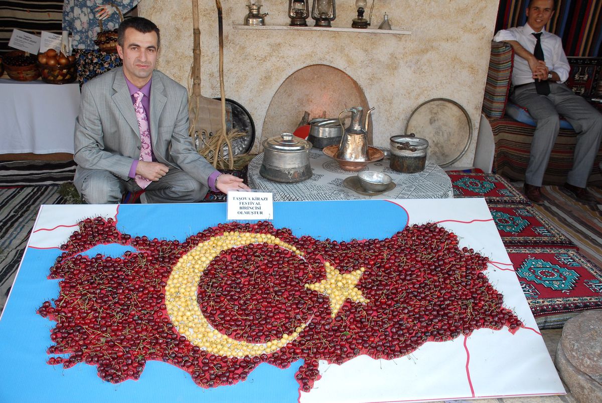 Kirazdan Türkiye Haritası