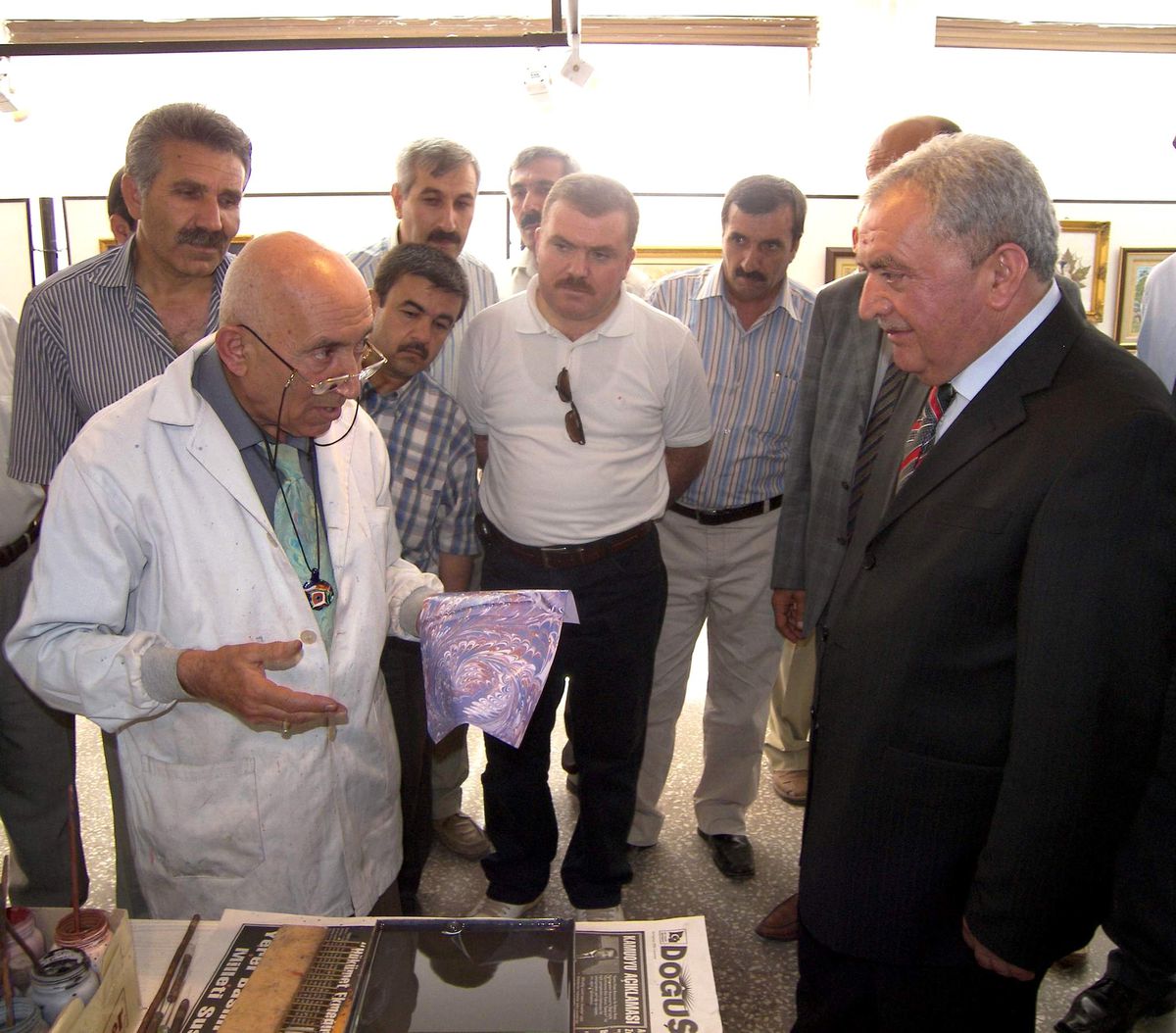 Adıyaman'da Ebru Sergisi