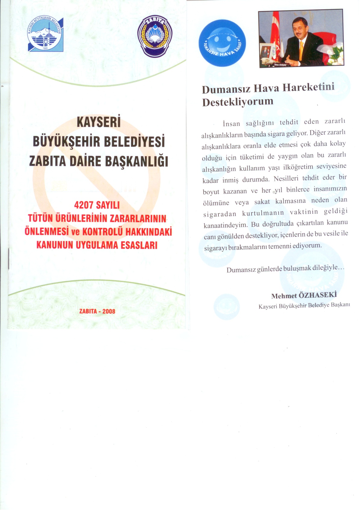 Büyükşehir Yayınladığı Kitapçıkla Sigara Yasağının Bilinmeyenlerine Dikkat Çekti