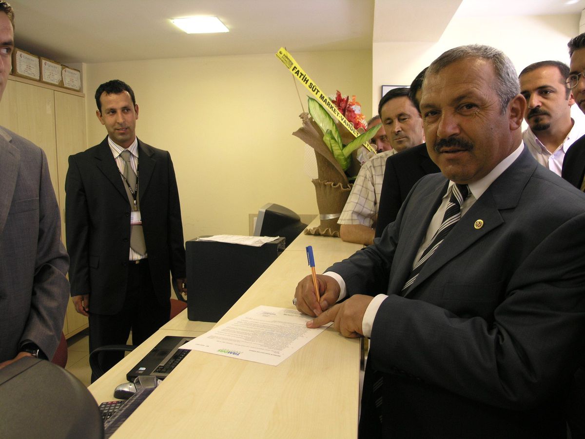 Turhal'da İlk Doğalgaz Abonesi Başkan Gözen Oldu