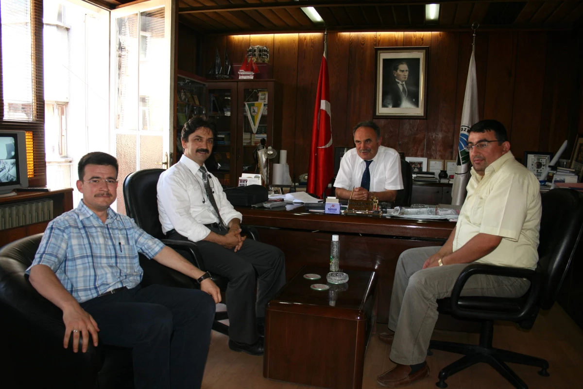 Atatürk Devlet Hastanesi\'nden Kozlu Belediye Başkanı Dökmeci\'ye Ziyaret