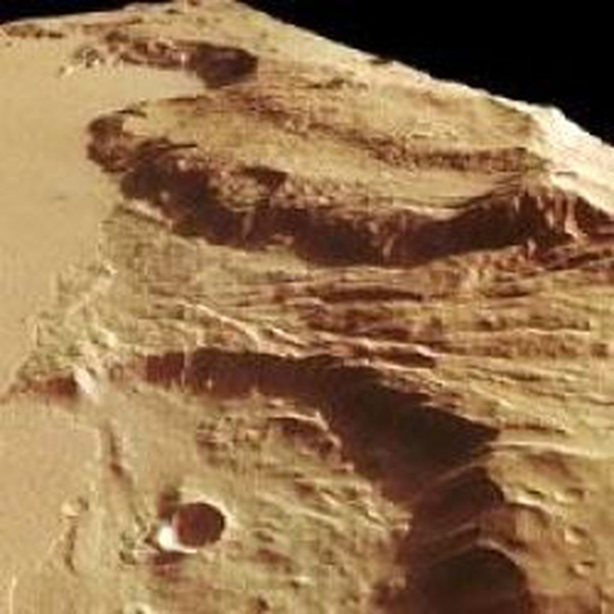 Mars'a Kar Yağıyor