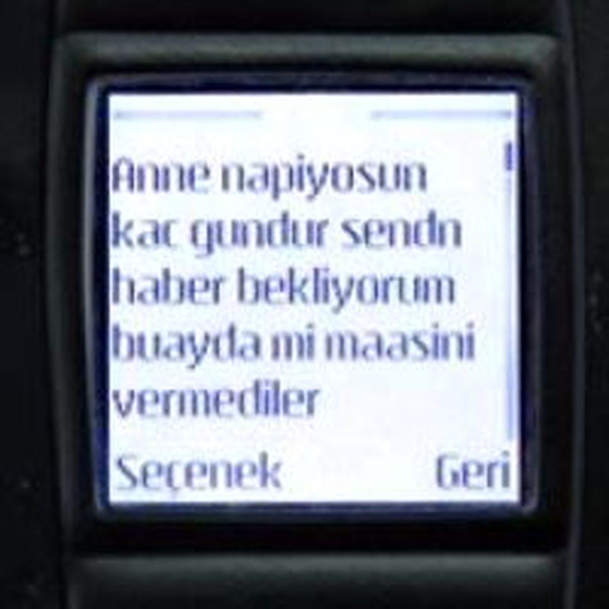 Bu Mesaj Çok Can Yakar