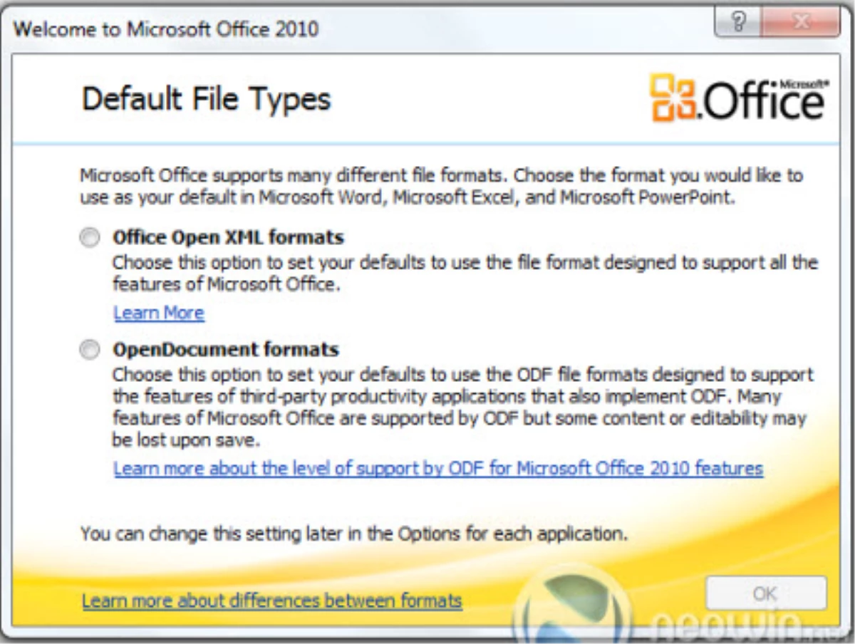 Office 2010\'a Seçim Ekranı!