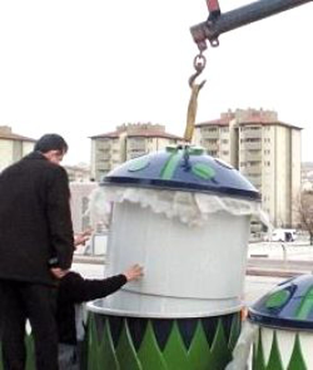 Yarı Yer Altı Çöp Konteyneri
