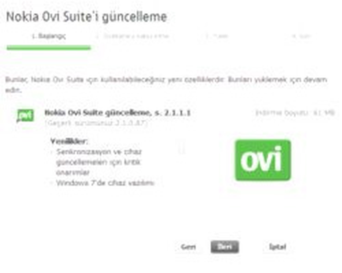 Ovi Suite'ten Kritik Güncelleme