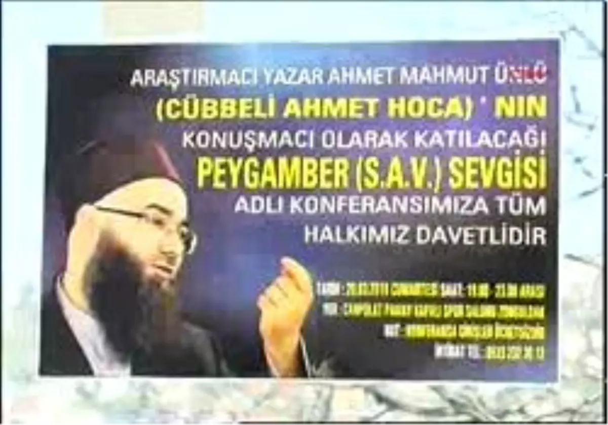 Cübbeli Hoca\'nın Konferansı Sorun Oldu