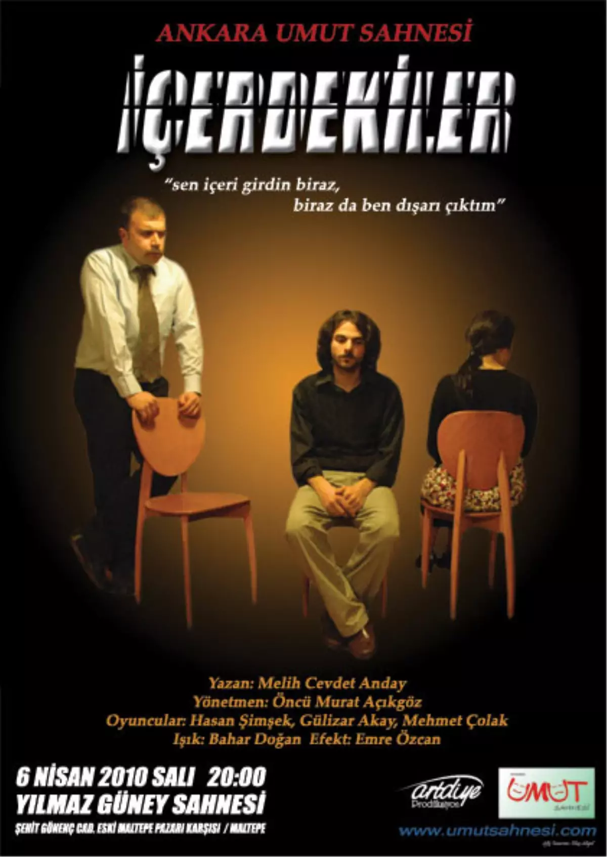 İçerdekiler 2 Perdelik Tiyatro oyunu