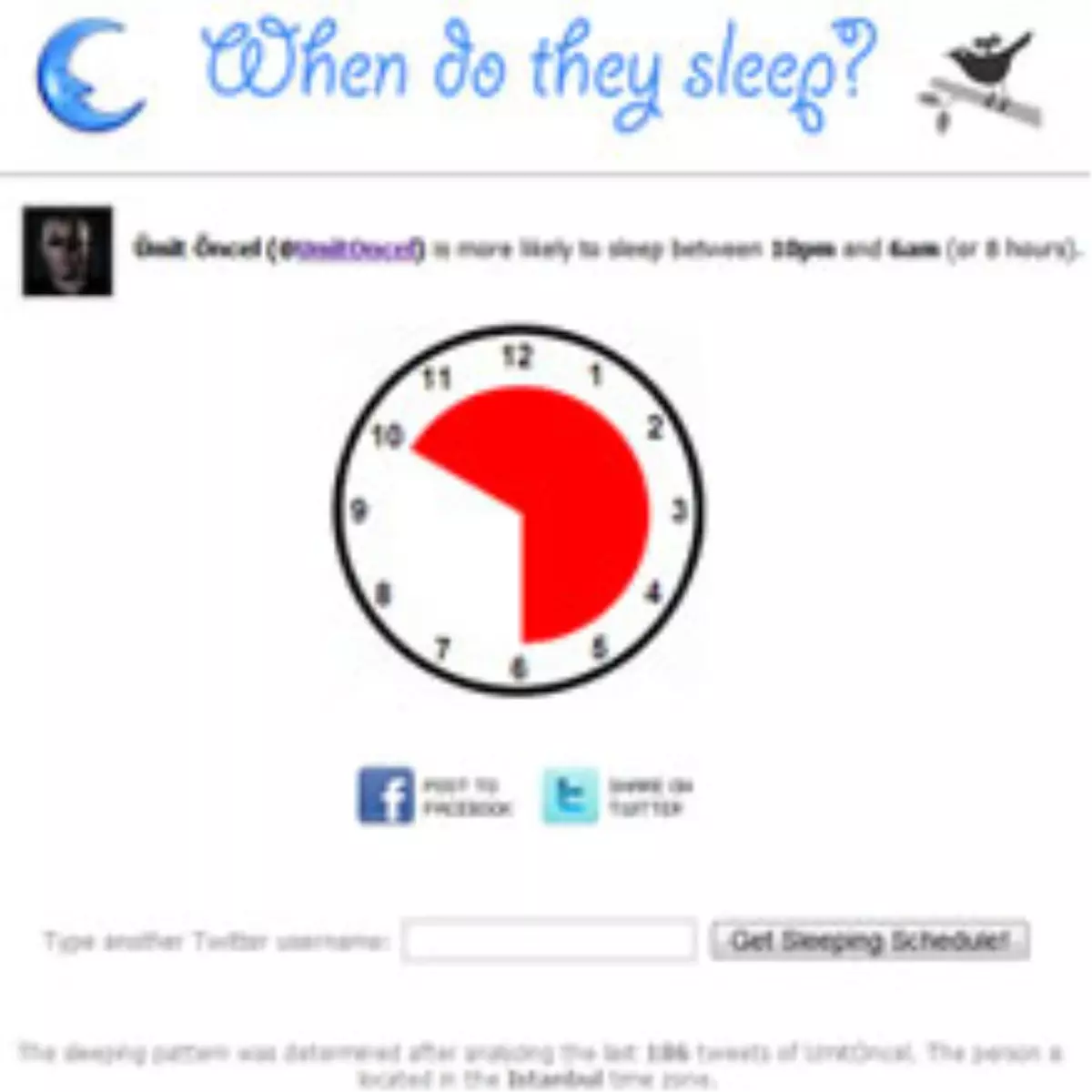 Hangi Twitter Kullanıcısı Ne Zaman Uyuyor?