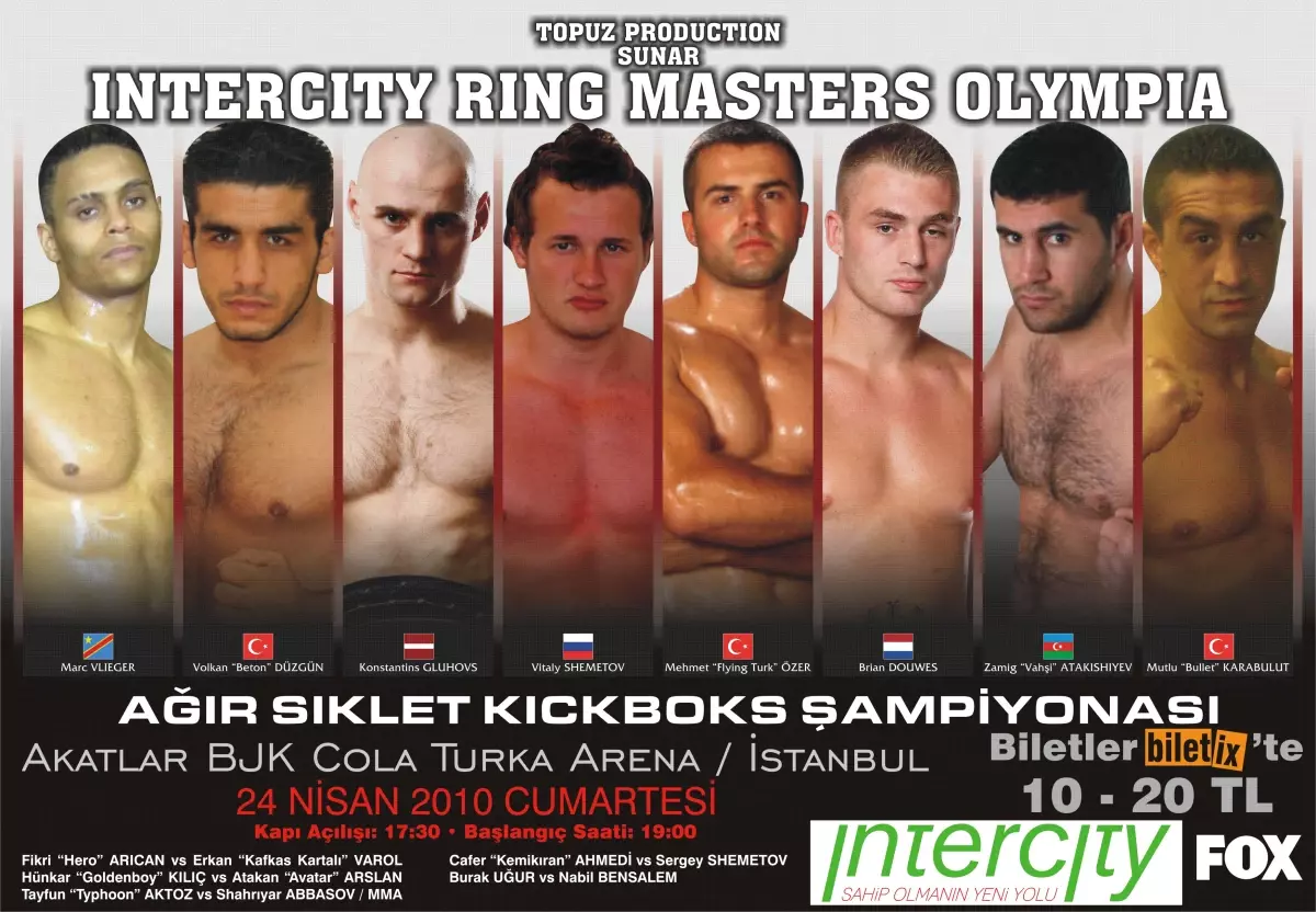 Intercity Ringmasters Olympia AVRUPA-ASYA\'yı İstanbul\'da Birleştiriyor