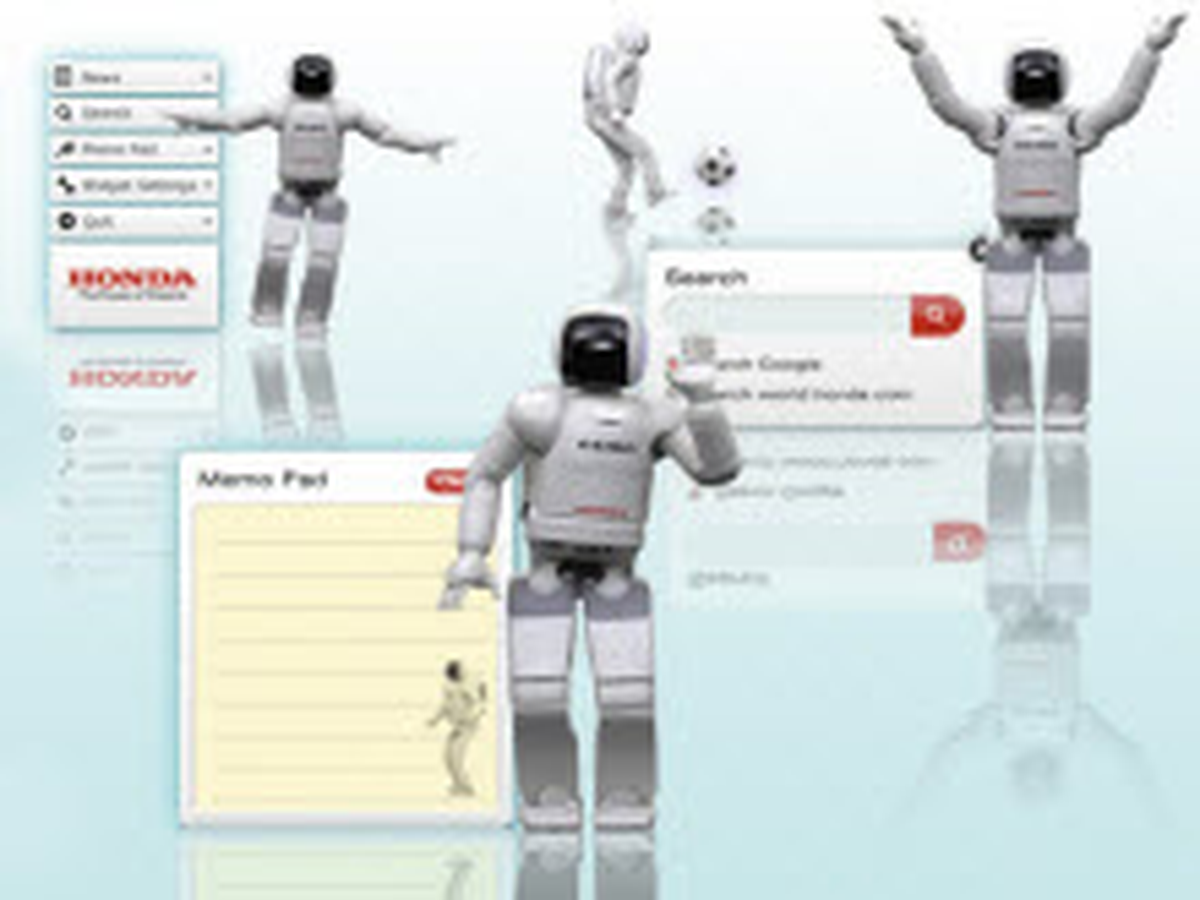 Masaüstünde Bir Garip Asimo!