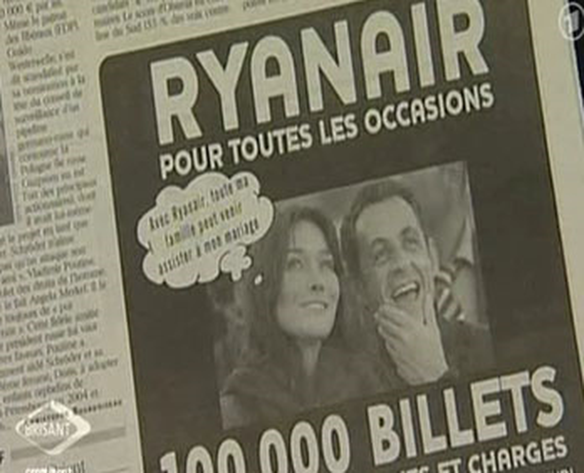 Sarkozy Çifti Otomobil Reklamında
