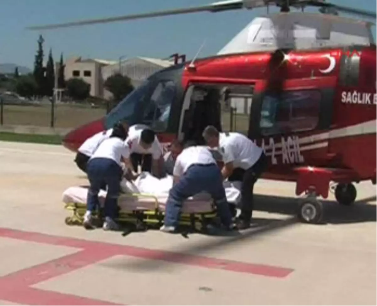 İmdadına Ambulans Helikopter Yetişti