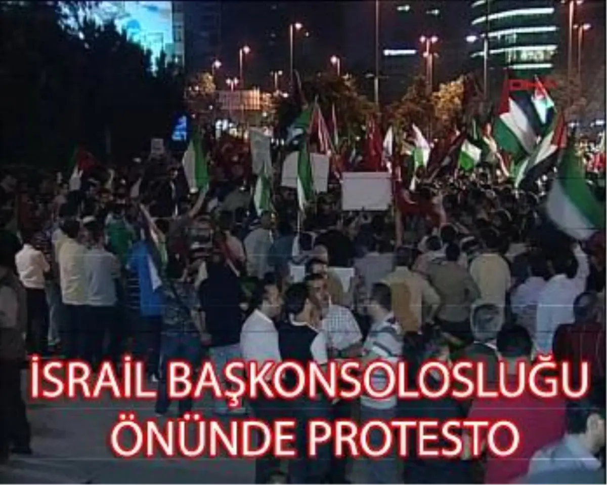 İsrail Başkonsolosluğu Önünde Protesto...