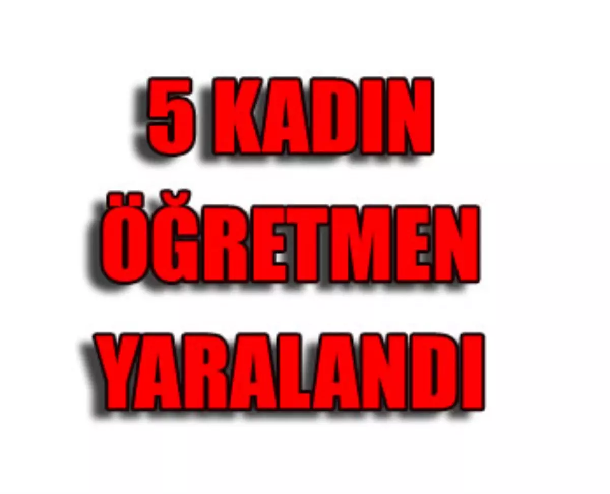 Şarampole Yuvarlanan Otomobilde 5 Öğretmen Yaralandı